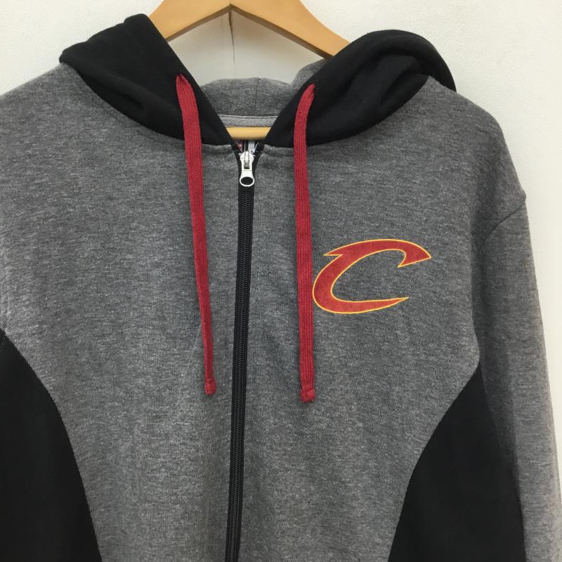エヌビーエー NBA パーカー 長袖 ジップパーカー XL ロゴ、文字 灰 / グレー / メンズ USED 古着 中古 10136208