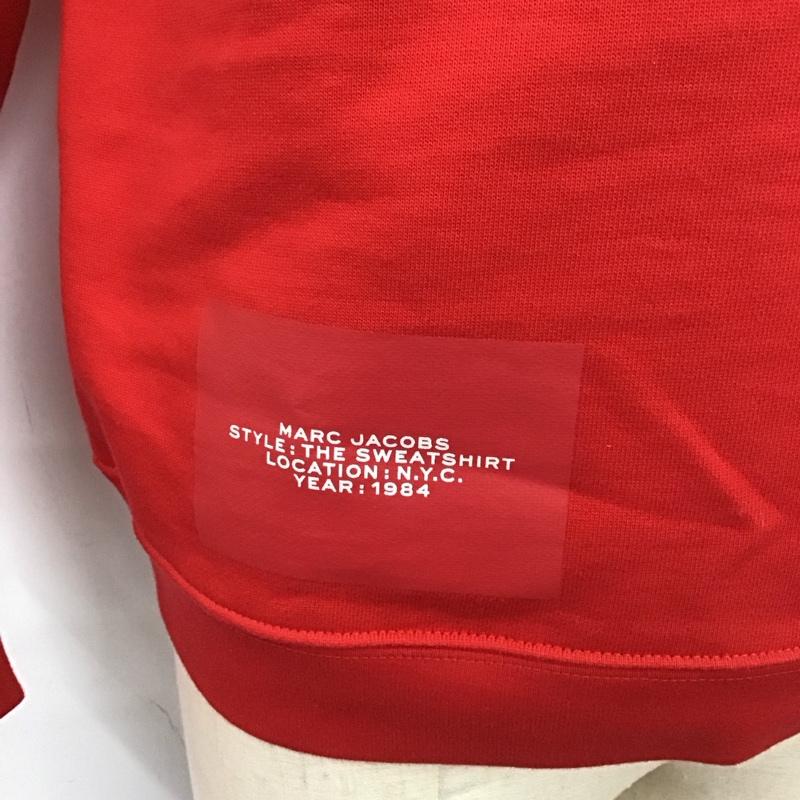 マークバイマークジェイコブス MARC by MARC JACOBS トレーナー 長袖 長袖トレーナー スウェット クルーネック リブスウェットカットソー S ロゴ、文字 赤 / レッド / メンズ USED 古着 中古 10112723
