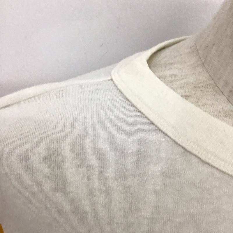 マジェスティック MAJESTIC カットソー 七分袖 ラグランTシャツ 七分丈 プリントTシャツ クルーネックカットソー プリント 白 / ホワイト / X 黄 / イエロー / メンズ USED 古着 中古 10106608