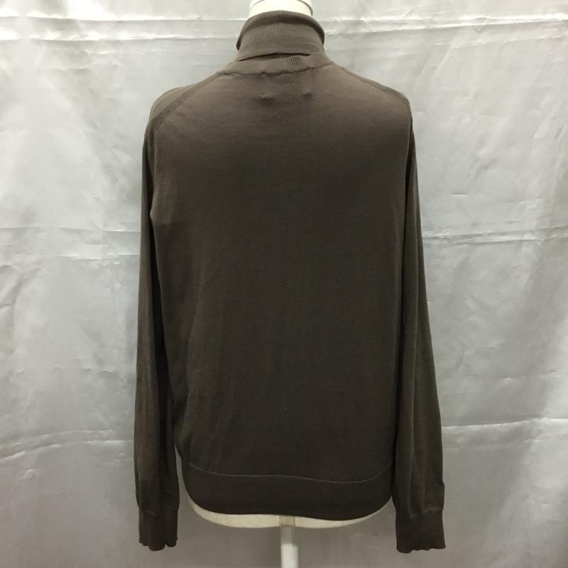 ユナイテッドアローズ UNITED ARROWS アンサンブルニット 長袖 1528-106-0078 UGCB コットン カーディガン ノースリーブニット タートルネック クルーネック 無地 茶 / ブラウン / レディース USED 古着 中古 10107483
