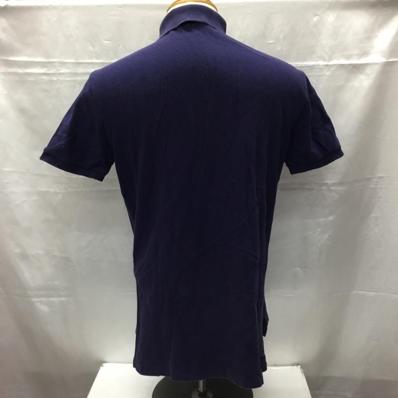 ポロバイラルフローレン Polo by RALPH LAUREN ポロシャツ 半袖 半袖ポロシャツ カラーシャツ 半袖カットソー L ロゴ、文字 紺 / ネイビー / メンズ USED 古着 中古 10106509