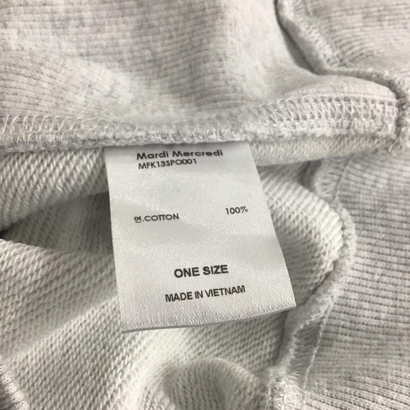 マルディメクルディ MARDI MERCREDI トレーナー 長袖 MFK13SPO001 スウェット 刺繍 ロゴ、文字 灰 / グレー / レディース USED 古着 中古 10138950
