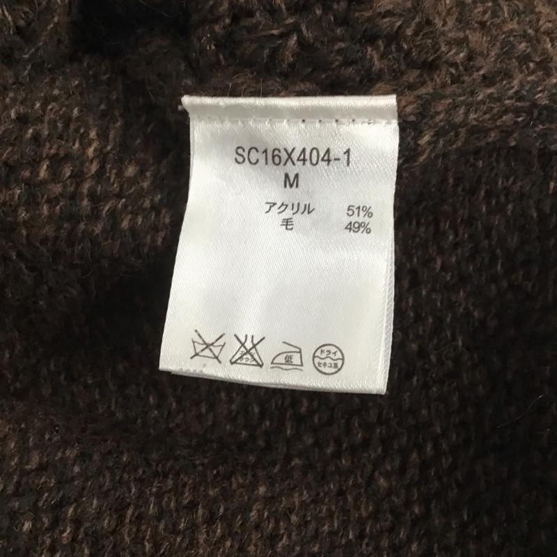スタディオクリップ studio CLIP ニット、セーター 長袖 M 無地 茶 / ブラウン / レディース USED 古着 中古 10144993