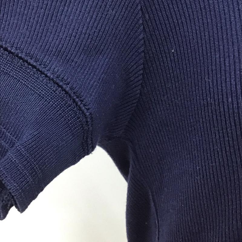 ラルフローレン RALPHLAUREN Tシャツ 半袖 KK RL KM 23 72 Uネック リブ L ワンポイント 紺 / ネイビー / レディース USED 古着 中古 10109609