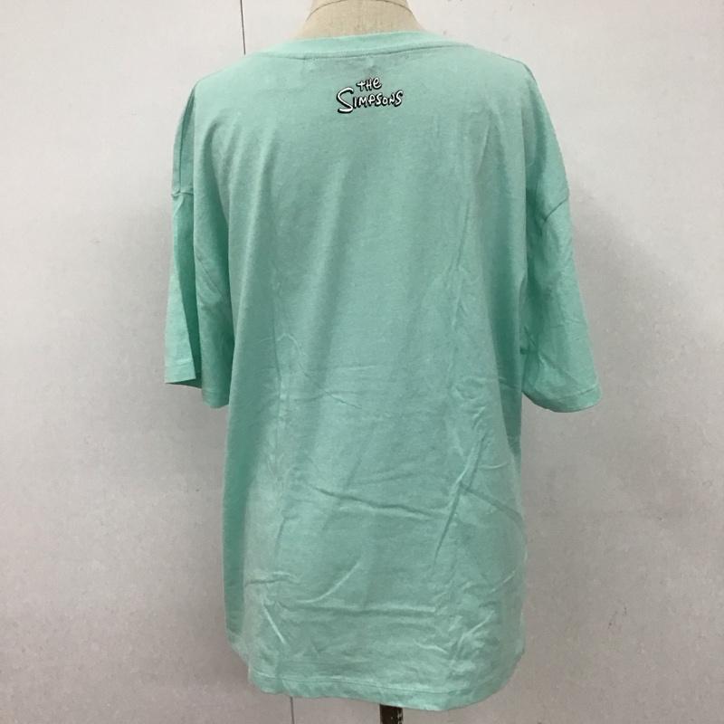 ザラ ZARA Tシャツ 半袖 半袖カットソー プリントTシャツ クルーネックカットソー L プリント 緑 / グリーン / レディース USED 古着 中古 10110450