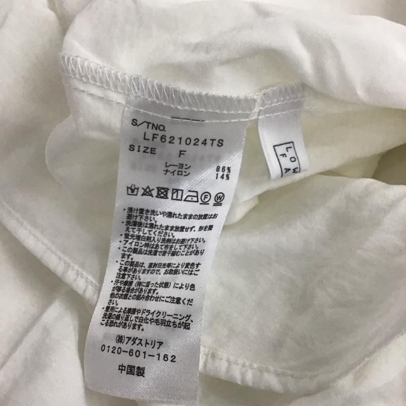 ローリーズファーム LOWRYS FARM シャツ、ブラウス 長袖 長袖シャツ 無地シャツ ビックカラーシャツ FREE 無地 白 / ホワイト / レディース USED 古着 中古 10135609