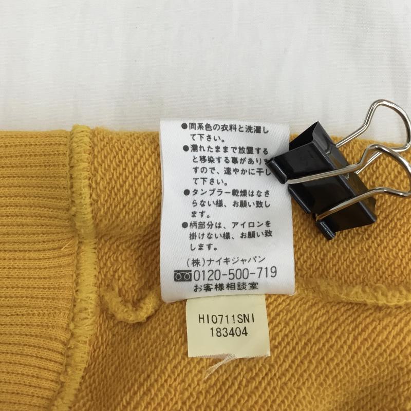 ナイキ NIKE パーカー 長袖 パーカー M ロゴ、文字 X ワンポイント X 刺繍 黄 / イエロー / X 黒 / ブラック / メンズ USED 古着 中古 10136367