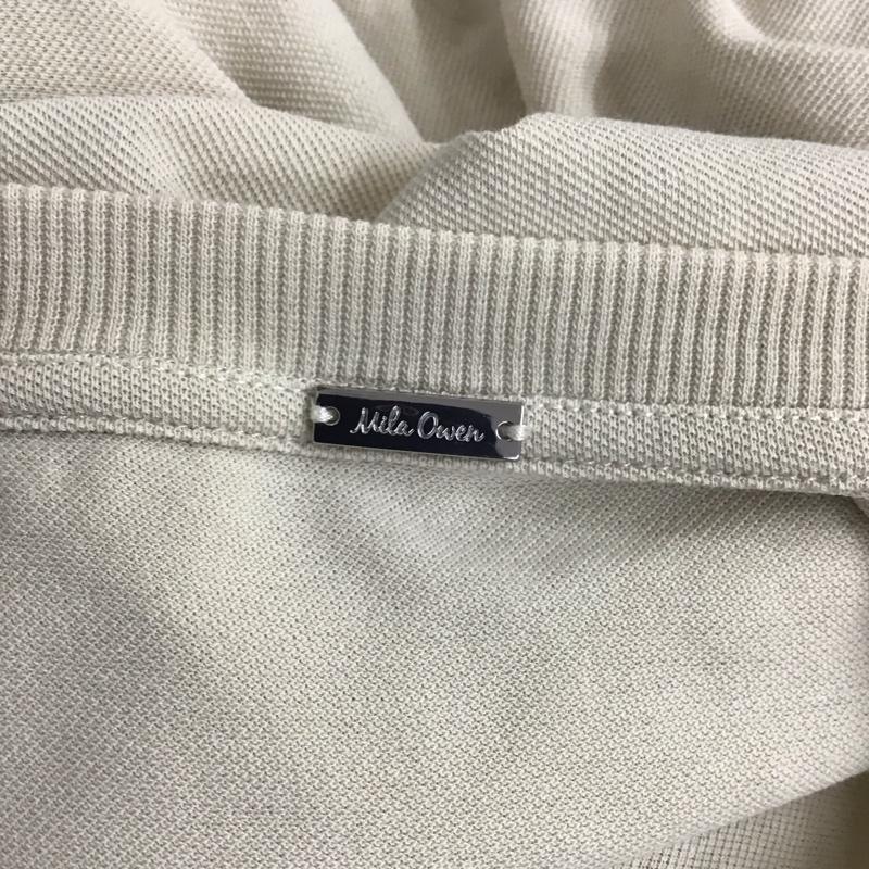 ミラオーウェン Mila Owen カットソー 半袖 09WCT202227 袖折り返しビックTシャツ オーバーサイズ 無地 アイボリー / アイボリー / レディース USED 古着 中古 10112191