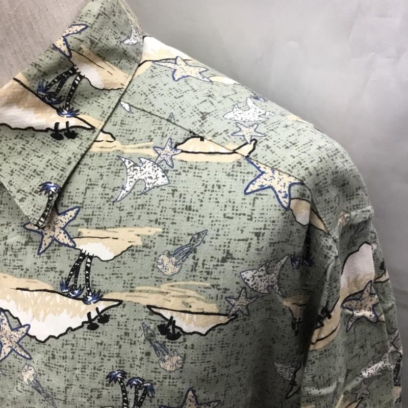 古着 USED シャツ、ブラウス 半袖 半袖シャツ カラーシャツ 半袖カットソー アロハシャツ M プリント マルチカラー / マルチカラー /  メンズ USED 古着 中古 10108522