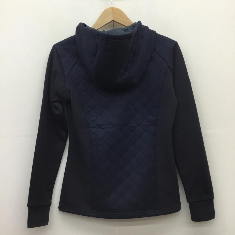 ザノースフェイス THE NORTH FACE パーカー 長袖 S ロゴ、文字 紺 / ネイビー / レディース USED 古着 中古 10110718