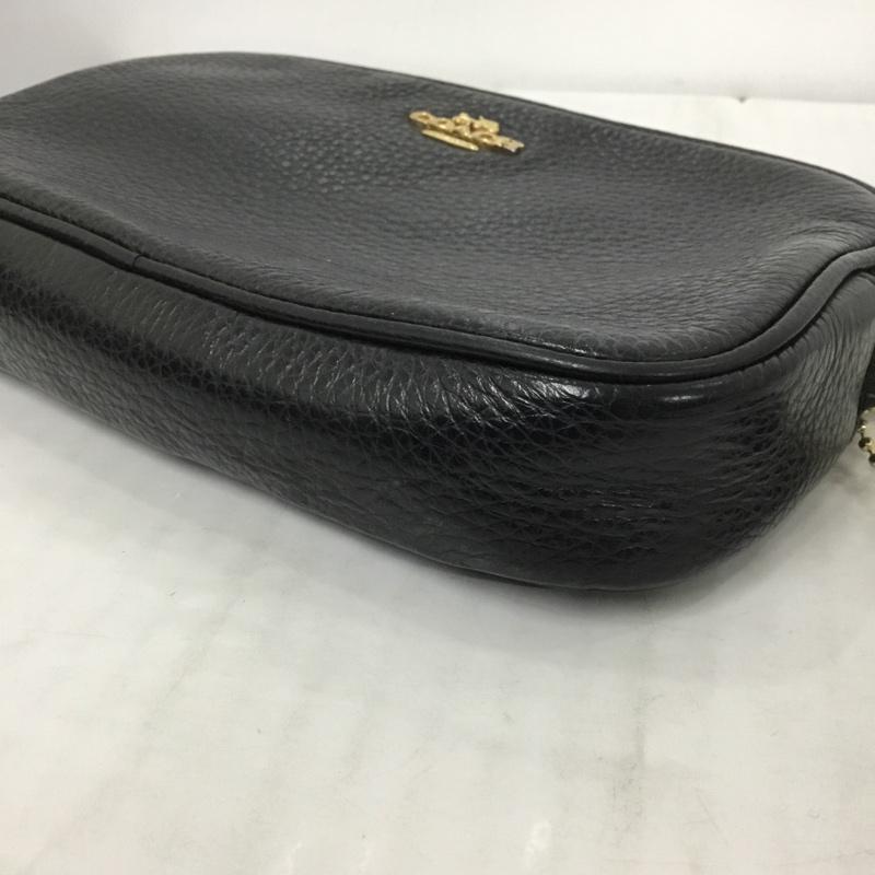コーチ COACH ショルダーバッグ ショルダーバッグ F72490 チェーン ミニショルダー ロゴ、文字 黒 / ブラック / X 金 / ゴールド / レディース USED 古着 中古 10124185