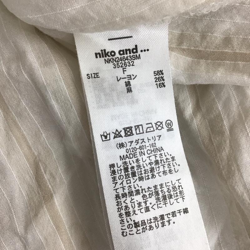 ニコアンド niko and... シャツ、ブラウス 長袖 NKN24643SM FREE ストライプ マルチカラー / マルチカラー / レディース USED 古着 中古 10110320