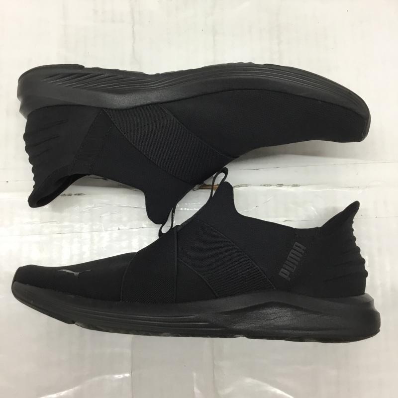 プーマ PUMA スニーカー スニーカー 310658-01 プラウル 2 EASE IN 24.5cm 24.5cm ロゴ、文字 黒 / ブラック / レディース USED 古着 中古 10119094