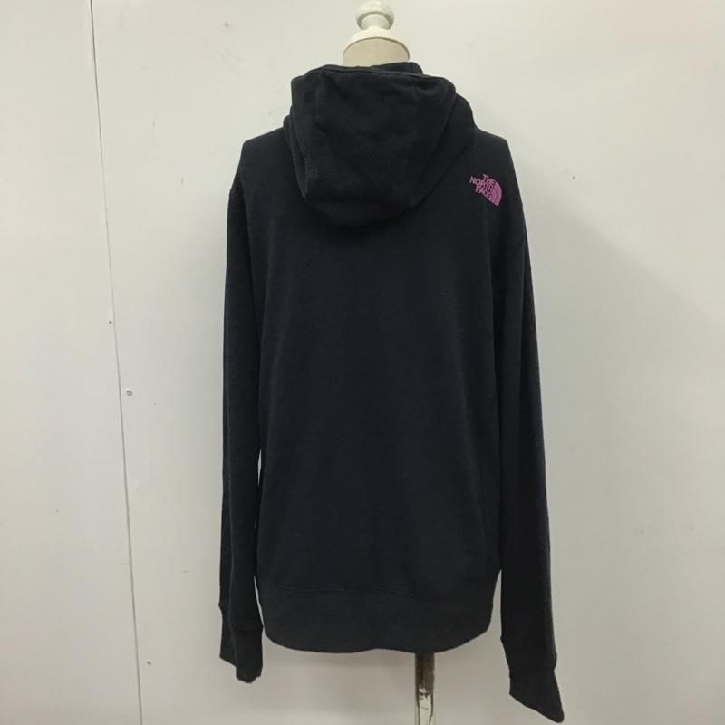 ザノースフェイス THE NORTH FACE パーカー 長袖 ntw61770 ストレッチスウェットフーディ長袖パーカー スウェット L ロゴ、文字 紺 / ネイビー / レディース USED 古着 中古 10105856