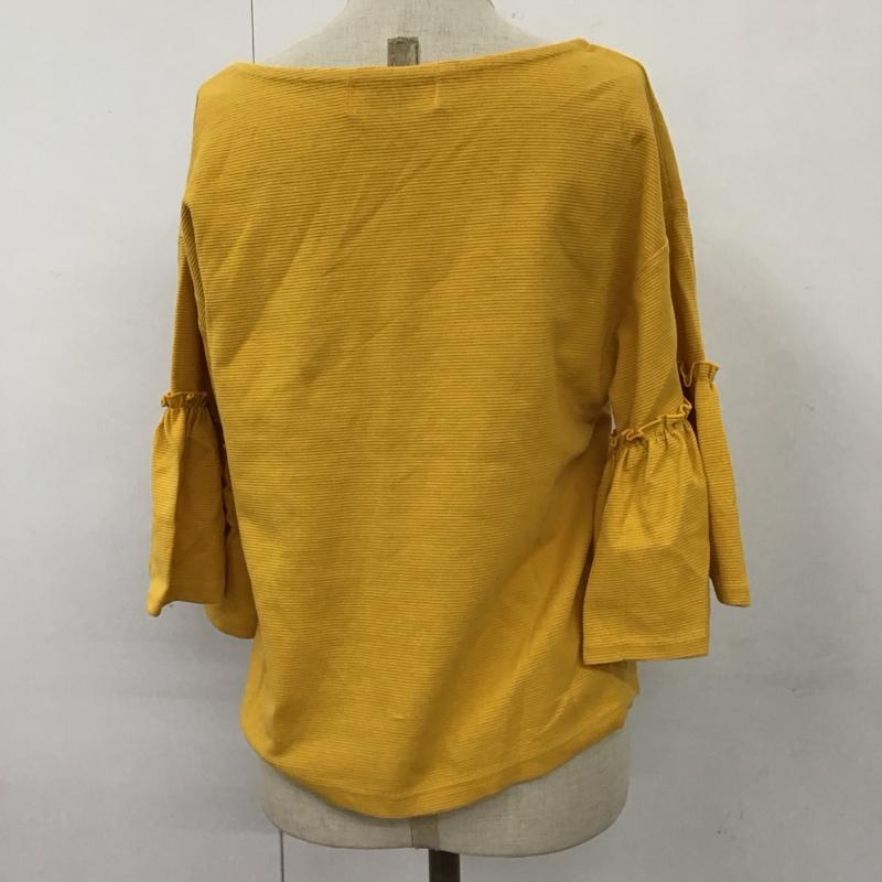 ローリーズファーム LOWRYS FARM カットソー 半袖 M 無地 黄 / イエロー /  レディース USED 古着 中古 10114005
