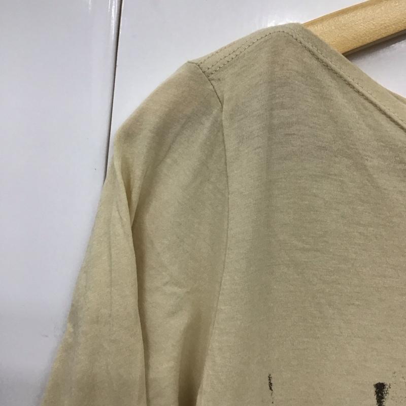 ディーゼル DIESEL カットソー 七分袖 S ロゴ、文字 ベージュ / ベージュ / レディース USED 古着 中古 10130606