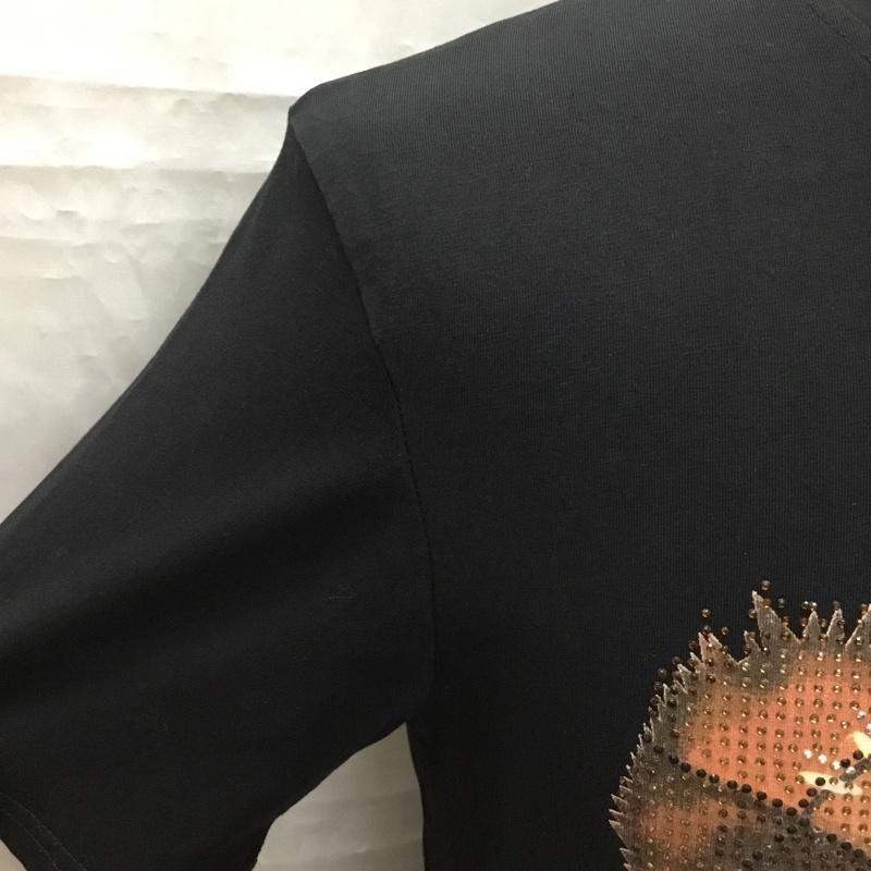 フィリッププレイン PHILIPP PLEIN Tシャツ 半袖 半袖カットソー プリントTシャツ クルーネックカットソー L プリント 黒 / ブラック /  メンズ USED 古着 中古 10109297