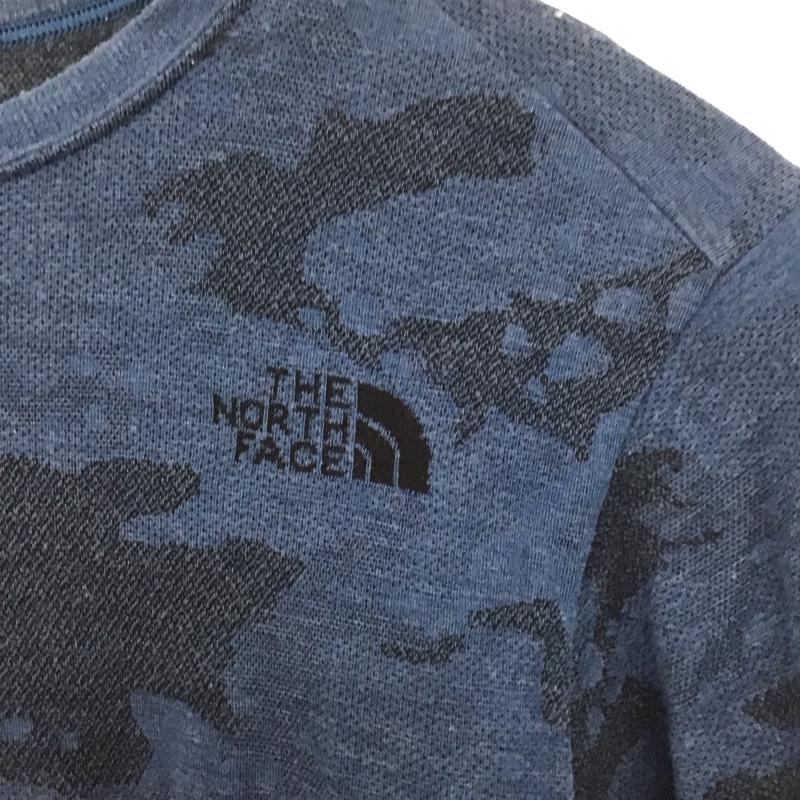 ザノースフェイス THE NORTH FACE Tシャツ 半袖 nt11933 デザートカモ迷彩Tシャツ 半袖カットソー プリントTシャツ M カモフラージュ柄・迷彩 青 / ブルー / メンズ USED 古着 中古 10130469