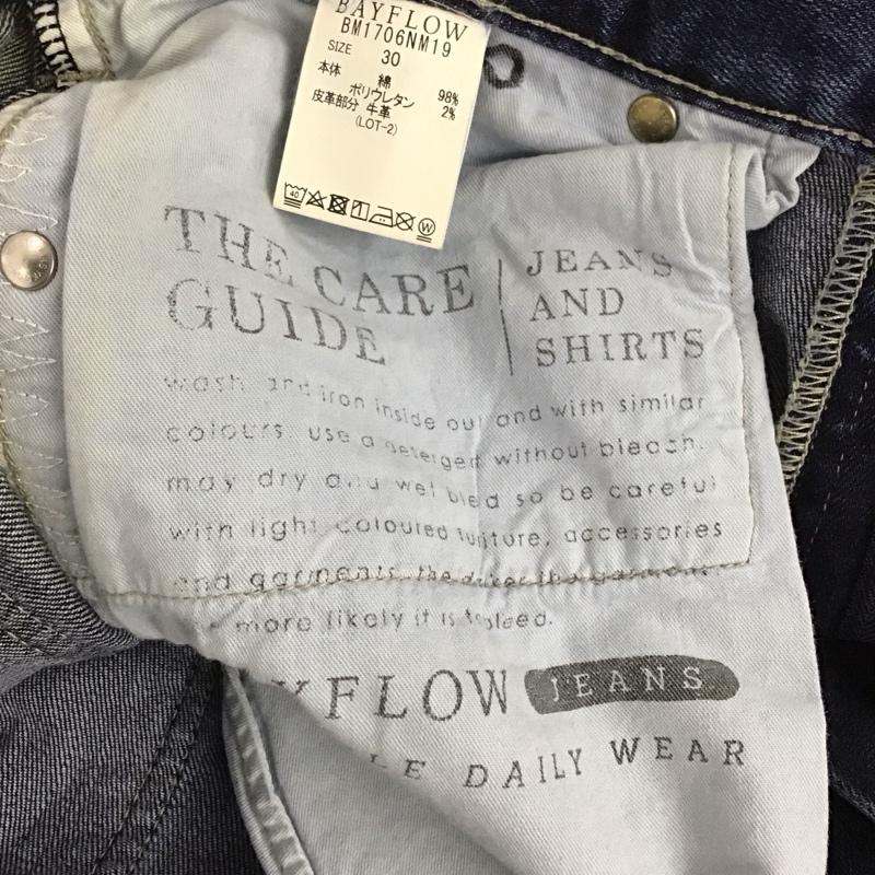 ベイフロー BAYFLOW パンツ デニム、ジーンズ デニム 30インチ ダメージ加工 インディゴ / インディゴ / メンズ USED 古着 中古 10128688