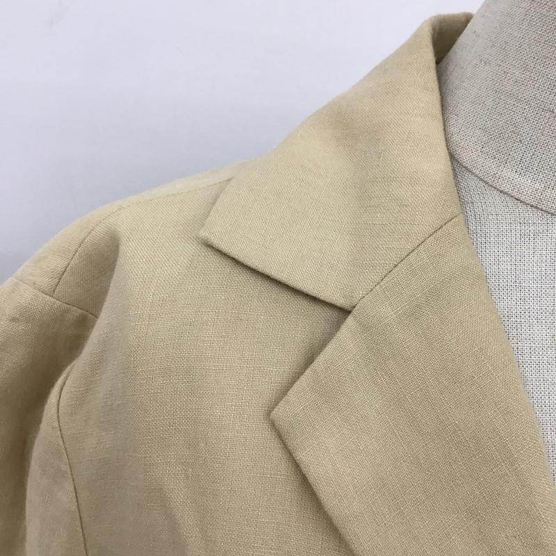 ブルックスブラザーズ BROOKS BROTHERS ジャケット、上着 ジャケット、ブレザー 346 麻 リネン 2 無地 ベージュ / ベージュ / レディース USED 古着 中古 10123049