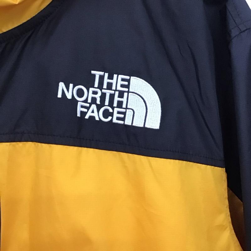 ザノースフェイス THE NORTH FACE ジャケット、上着 ジャケット、ブレザー nf0a4qz7 ジップアップジャケット ナイロンパーカー アウター XL ロゴ、文字 黒 / ブラック / X 黄 / イエロー / メンズ USED 古着 中古 10133613