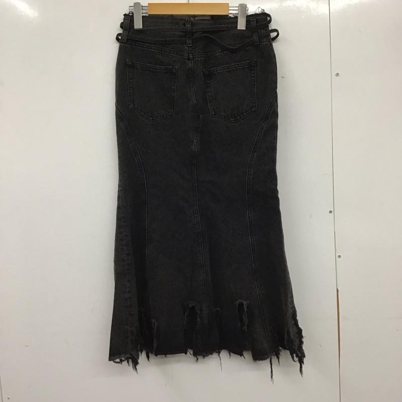 スライ SLY スカート ロングスカート 030HAZ11-3121 ダメージマーメイドスカート 1 ダメージ加工 黒 / ブラック / レディース USED 古着 中古 10138959