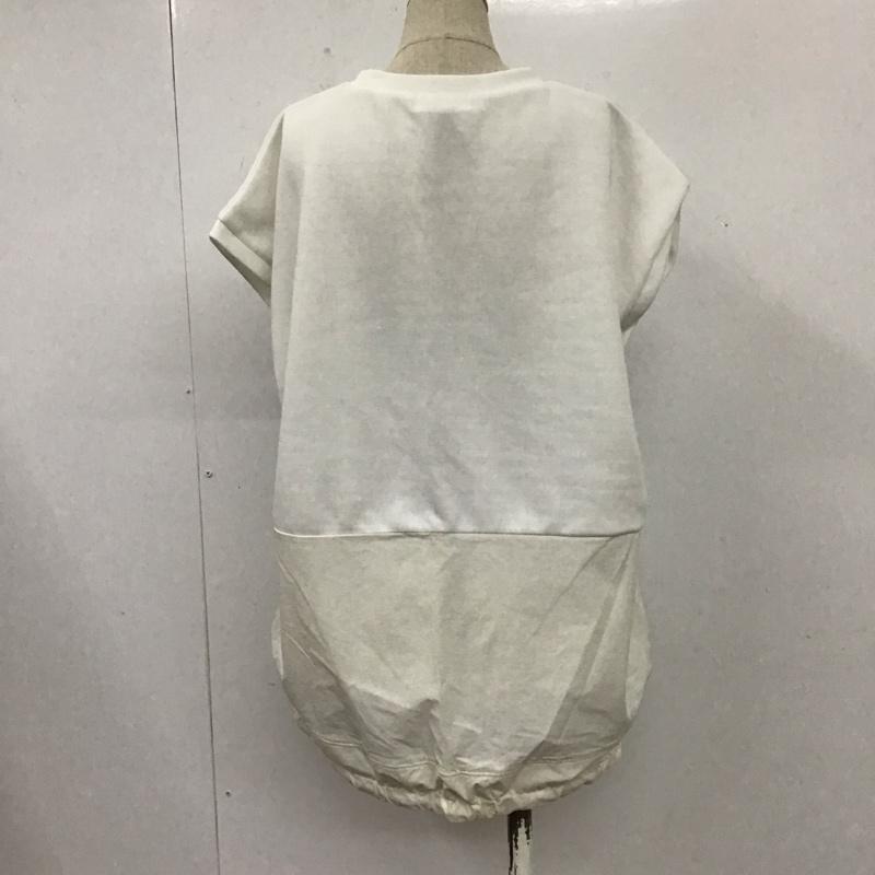 アールシーダブリュービー RCWB カットソー 半袖 420BSK30-0980 ブラウジングカットソー フレンチスリーブ FREE ロゴ、文字 白 / ホワイト /  レディース USED 古着 中古 10108172