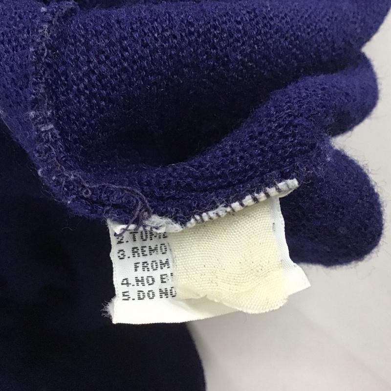 ラコステ LACOSTE カーディガン 長袖 長袖カーディガン 長袖カットソー ノーカラージャケット 前開カーディガン ロゴ、文字 紺 / ネイビー / メンズ USED 古着 中古 10124774