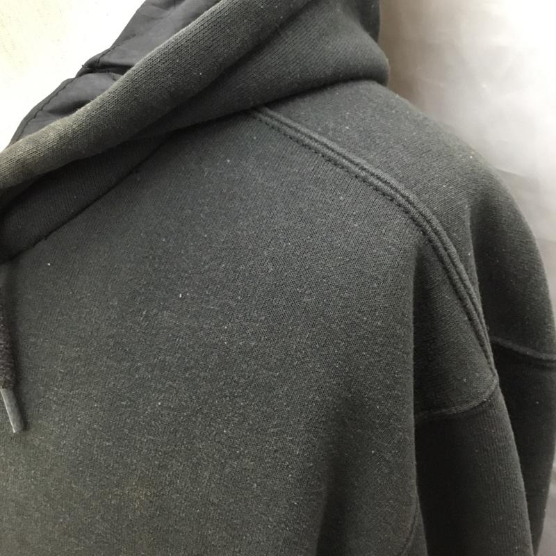 カーハート Carhartt パーカー 長袖 長袖パーカー ジップアップパーカー プリントスウェット トレーナー M 無地 黒 / ブラック /  メンズ USED 古着 中古 10120312