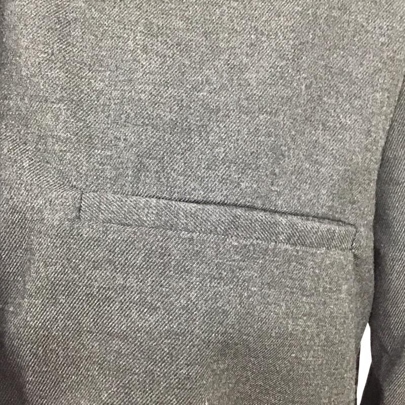ザラ ZARA シャツ、ブラウス 長袖 長袖シャツ 無地シャツ カラーシャツ ショート丈 S 無地 灰 / グレー / レディース USED 古着 中古 10125246