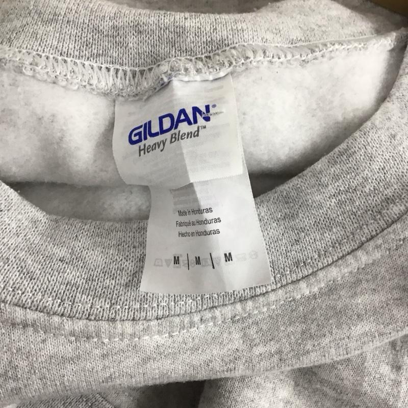 ギルダン GILDAN トレーナー 長袖 M プリント 灰 / グレー / メンズ USED 古着 中古 10130161