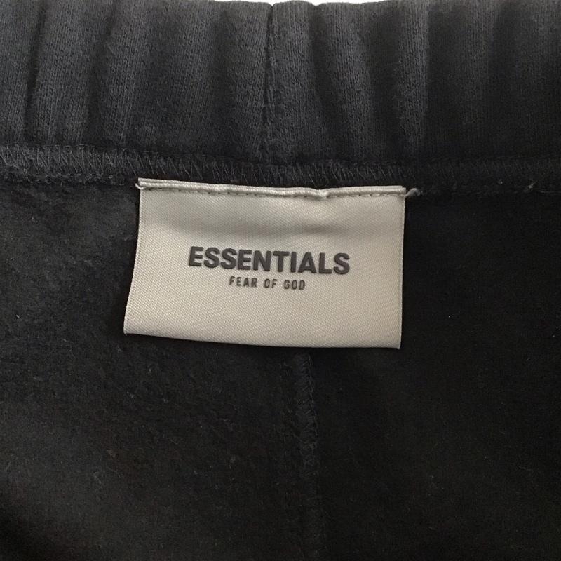 エッセンシャルズ ESSENTIALS パンツ ワークパンツ、ペインターパンツ ワークパンツ ワイドパンツ カジュアルパンツ スウェットパンツ S ロゴ、文字 黒 / ブラック /  メンズ USED 古着 中古 10124769