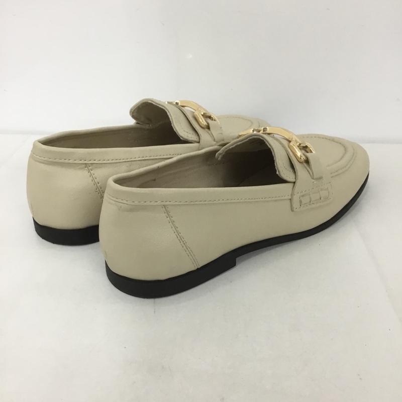ザラ ZARA ローファー ローファー 2502 230 002 ビットローファー EU35 無地 アイボリー / アイボリー / レディース USED 古着 中古 10126442