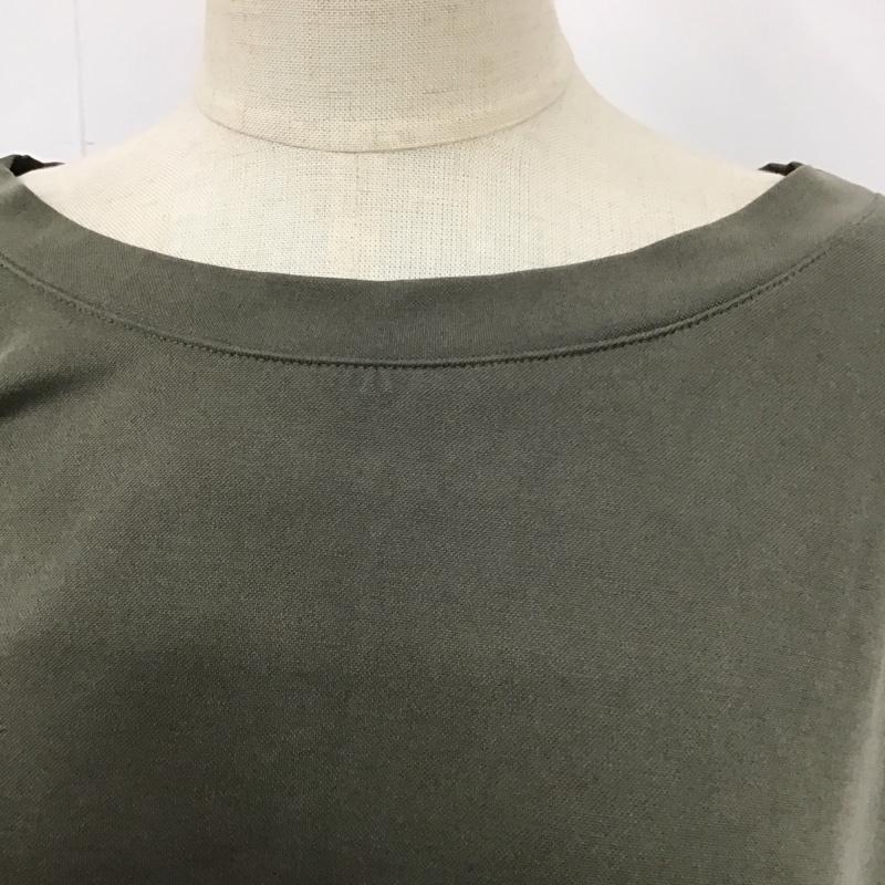 ジーナシス JEANASIS カットソー 長袖 JS062762MC FREE 無地 カーキ / カーキ /  レディース USED 古着 中古 10113853