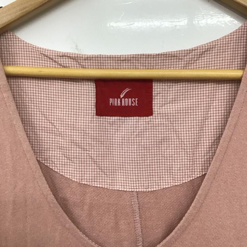 ピンクハウス PINK HOUSE ワンピース ロングスカート ノースリーブワンピース ロングスカート フレアスカート ロゴ、文字 桃 / ピンク / レディース USED 古着 中古 10134200