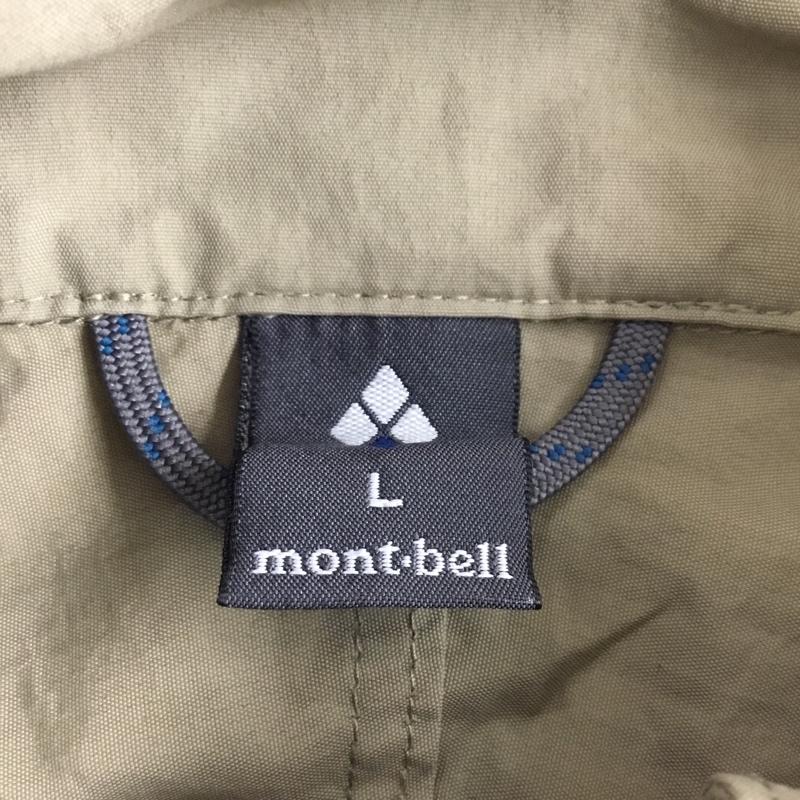 モンベル mont-bell ジャケット、上着 ジャンパー、ブルゾン 1103244 O.D.ジャケット ジップアップジャケット ジャンパー アウトドアウェア L ロゴ、文字 ベージュ / ベージュ / メンズ USED 古着 中古 10110076