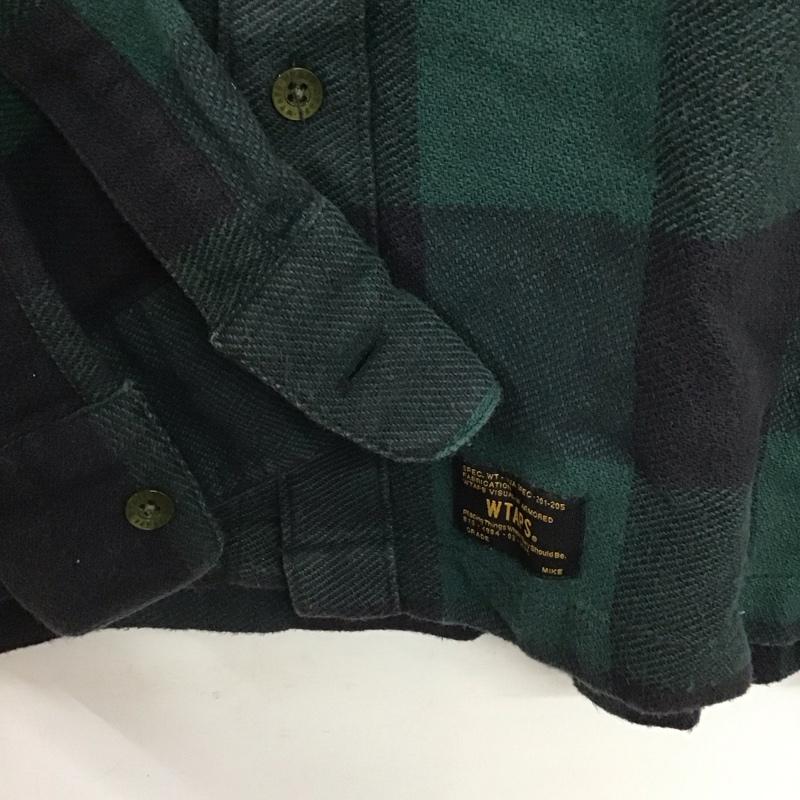 ダブルタップス WTAPS シャツ、ブラウス 長袖 長袖シャツ チェックシャツ カラーシャツ M チェック マルチカラー / マルチカラー / メンズ USED 古着 中古 10133696