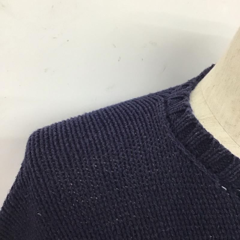 ポロバイラルフローレン Polo by RALPH LAUREN ニット、セーター 長袖 長袖ニットカットソー クルーネック セーター S ロゴ、文字 紺 / ネイビー / メンズ USED 古着 中古 10124948