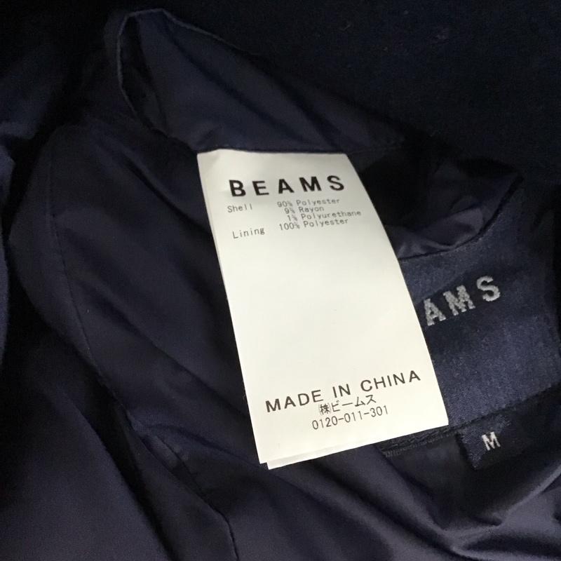 ビームス BEAMS コート コート一般 ロングコート カラージャケット アウター M 無地 紺 / ネイビー / メンズ USED 古着 中古 10130803