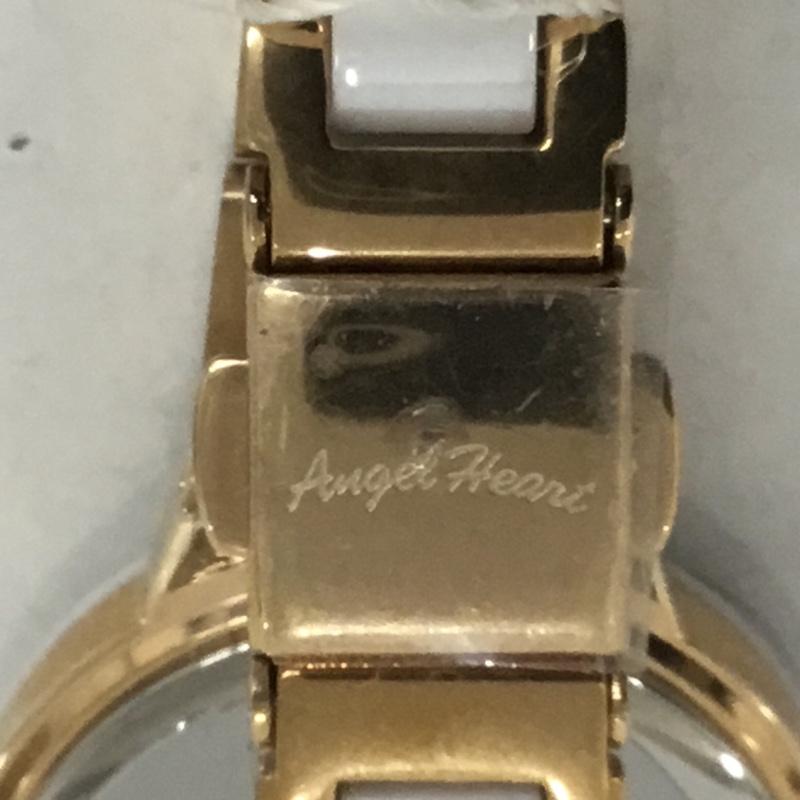 エンジェルハート ANGEL HEART 腕時計 アナログ(クォーツ式) WL27CPG スワロフスキー ロゴ、文字 白 / ホワイト / X 金 / ゴールド / レディース USED 古着 中古 10134981