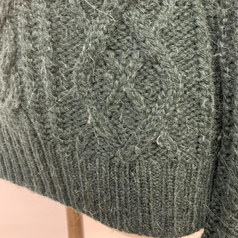 アーバンリサーチ URBAN RESEARCH ニット、セーター 長袖 クルーネック FREE 無地 緑 / グリーン / レディース USED 古着 中古 10041483