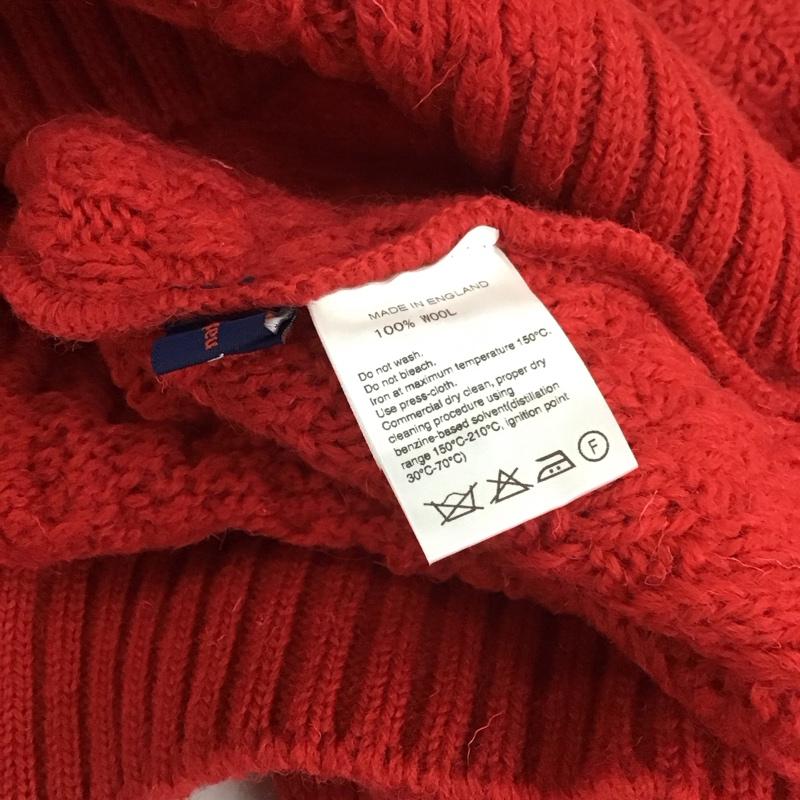アダムエロペ ADAM ET ROPE ニット、セーター 長袖 長袖 M 総柄 赤 / レッド / メンズ USED 古着 中古 10112573