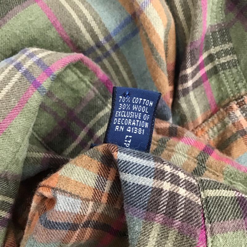 ポロバイラルフローレン Polo by RALPH LAUREN シャツ、ブラウス 長袖 長袖シャツ カラーシャツ ポケットシャツ 長袖カットソー チェックシャツ M チェック マルチカラー / マルチカラー / メンズ USED 古着 中古 10123543