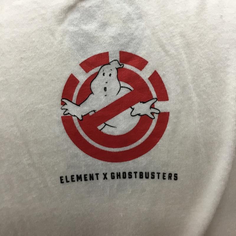 エレメント ELEMENT Tシャツ 半袖 半袖カットソー プリントTシャツ クルーネックカットソー ゴーストバスターズ L プリント 白 / ホワイト /  メンズ USED 古着 中古 10111299