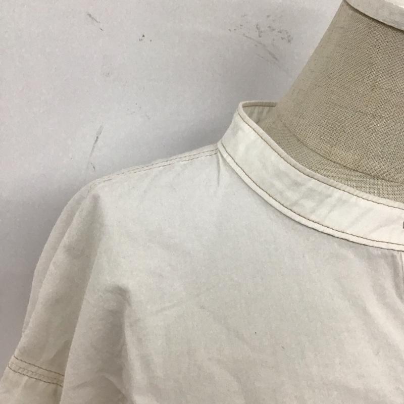 ローズバッド ROSE BUD シャツ、ブラウス 長袖 600-1110011 ノーカラー FREE 無地 白 / ホワイト / レディース USED 古着 中古 10108365