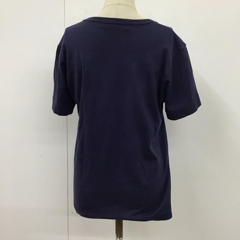 プレイコムデギャルソン PLAY COMME des GARCONS Tシャツ 半袖 az-t183 半袖カットソー プリントTシャツ L プリント 紺 / ネイビー / レディース USED 古着 中古 10114671