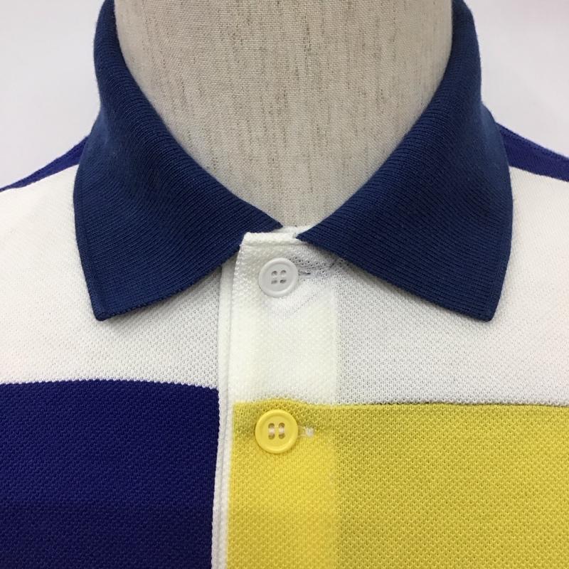 ラコステ LACOSTE ポロシャツ 半袖 半袖ポロシャツ カラーシャツカットソー 半袖カットソー 3 ボーダー柄 マルチカラー / マルチカラー /  メンズ USED 古着 中古 10111171