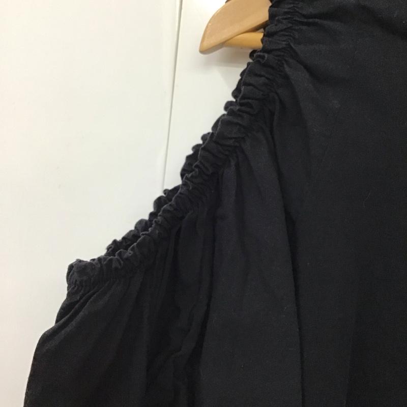 ザラ ZARA カットソー 半袖 0085/451/800 S 無地 黒 / ブラック / レディース USED 古着 中古 10131174