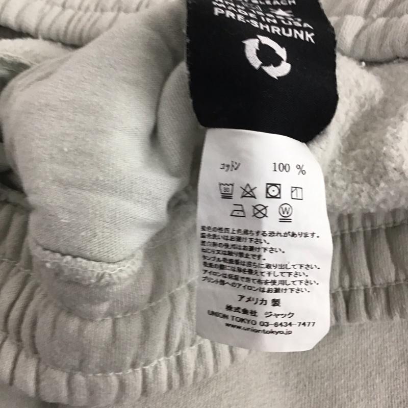 ユニオン UNION パンツ ワークパンツ、ペインターパンツ スウェットパンツ ワイドパンツ カジュアルパンツ M ロゴ、文字 灰 / グレー / メンズ USED 古着 中古 10138082