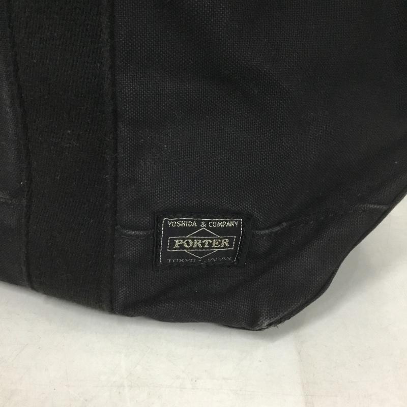 ポーター PORTER トートバッグ トートバッグ キャンバス ロゴ、文字 黒 / ブラック / メンズ USED 古着 中古 10139223